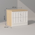 Тумба прикроватная "Эрика милк" Т2