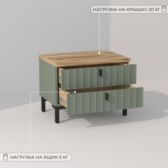 Тумба прикроватная Элегант ЛАЙТ Т2